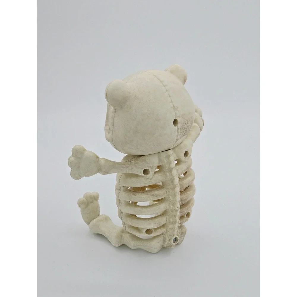 Crazy Bonez Skeleton Teddy Bear Figure Halloween Decor Poseable Bone 5 Inch